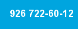 926 722-60-12